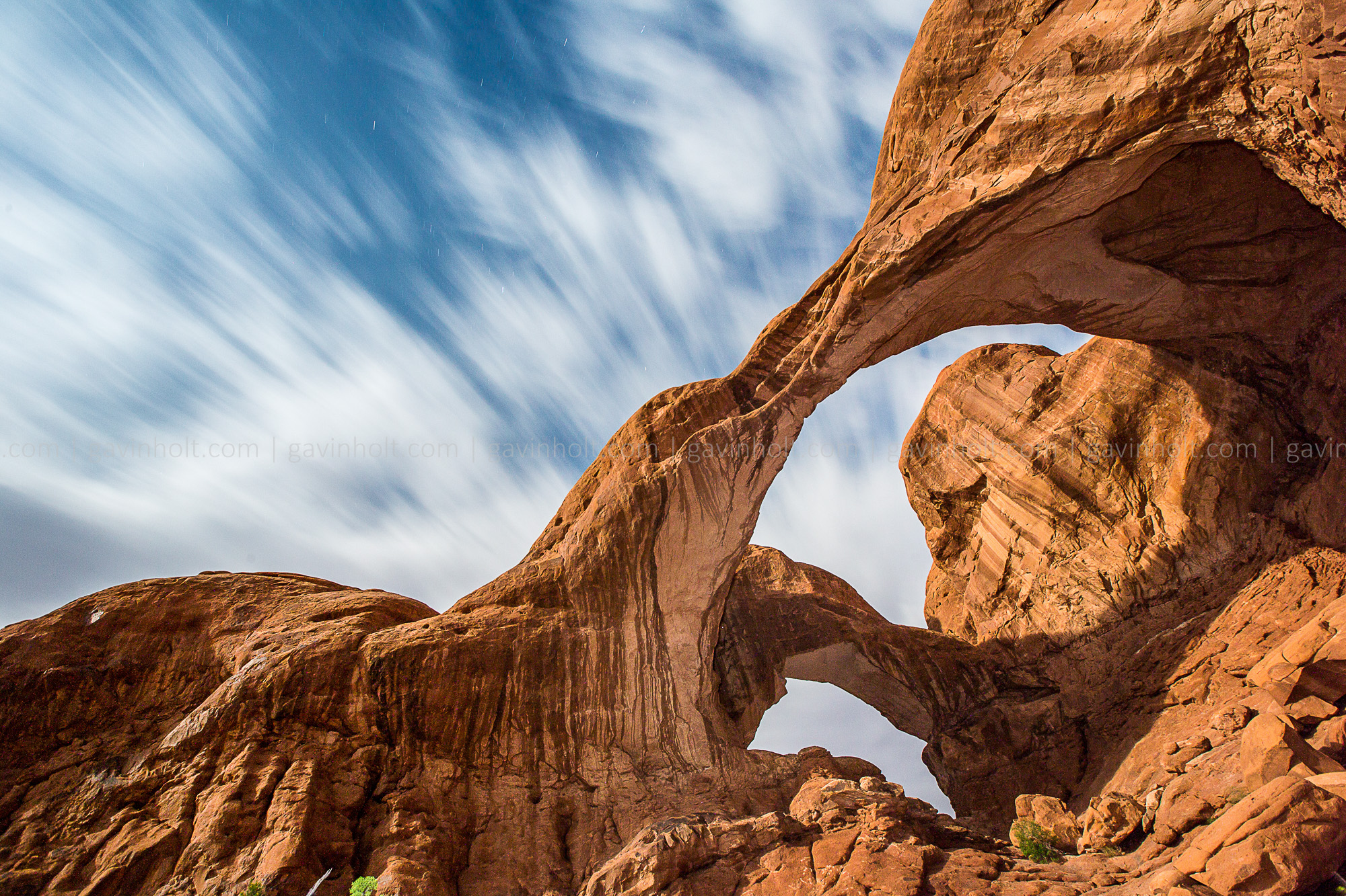 Double Arch at night